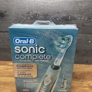 NEW Oral-B Sonic Complete S-320 Deluxe Toothbrush Braun Mouth Care Electric